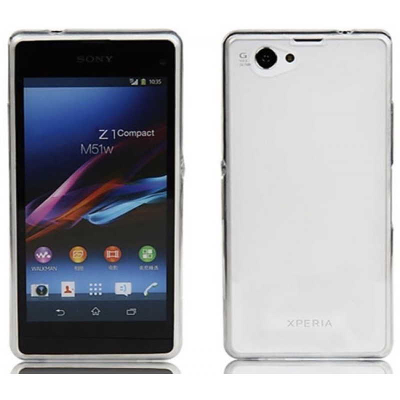 Skaidrus silikoninis-tpu dėkliukas (XPERIA Z1 COMPACT telefonams) Skaidrus silikoninis-tpu dėkliukas (XPERIA Z1 COMPACT telefonams)
